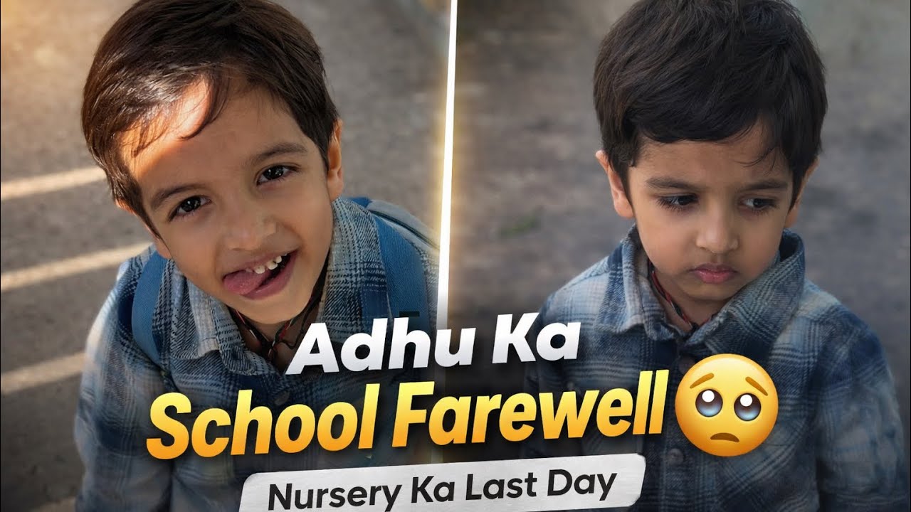 Adhu Ka School Farewell 😢 | Nursery Ka Last Day, Hand Printing & Family Lunch Vlog 