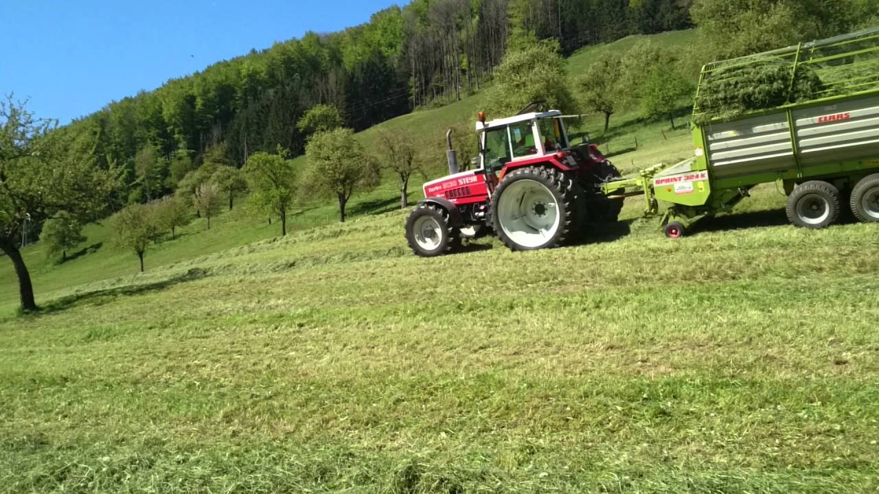 Mb trac 1100 Und Steyr 8130 beim Siliren