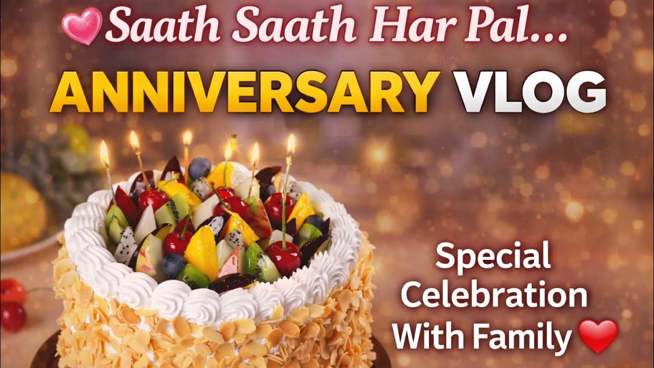 Shaadi Ki Saalgirah Celebration 🎉 | Anniversary Vlog | Family Ke Saath Special Day ❤️ | RiyaChauhan 