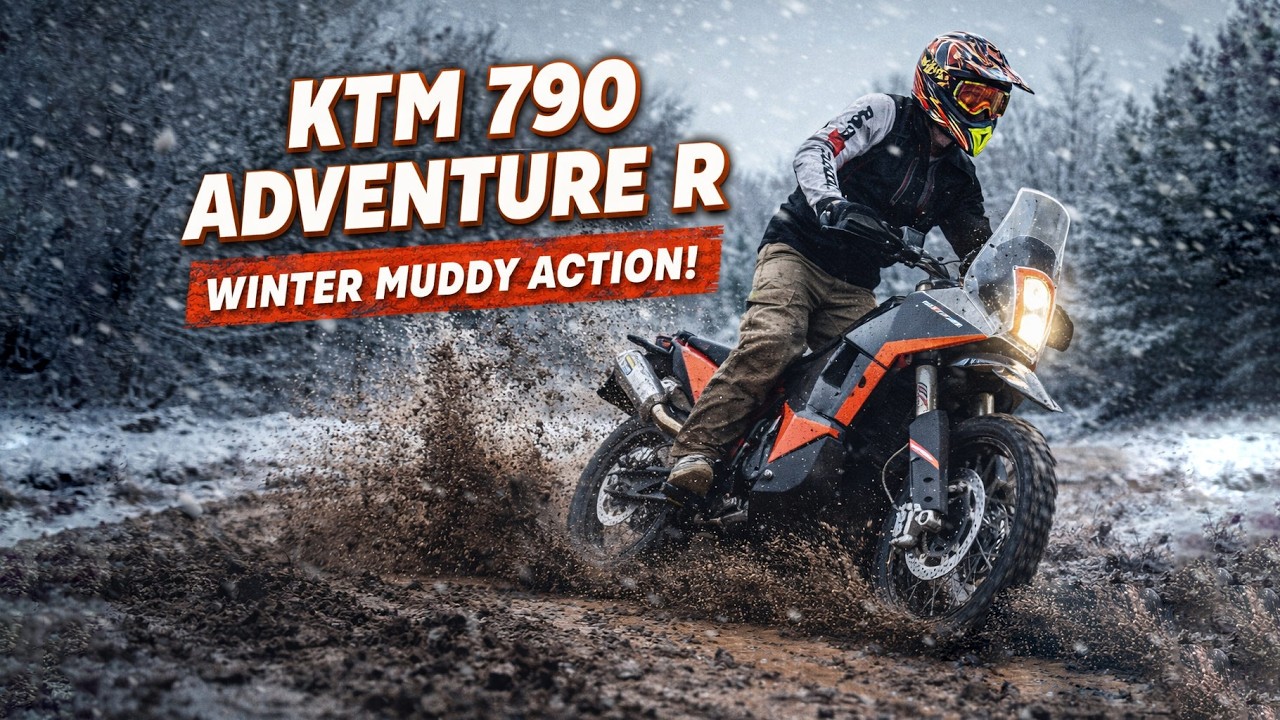 KTM 790 Adventure R in Winter Mud | Extreme Off-Road Trails 🇫🇷