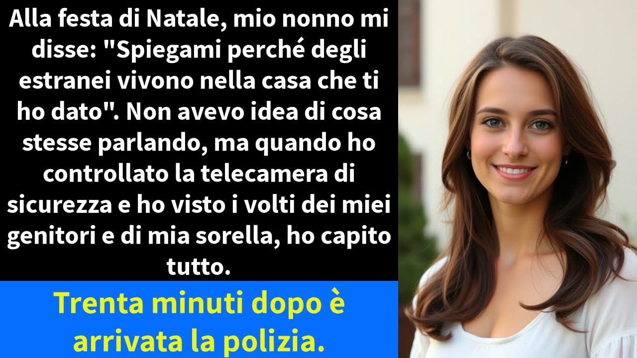 Alla festa di Natale, mio nonno mi disse: 