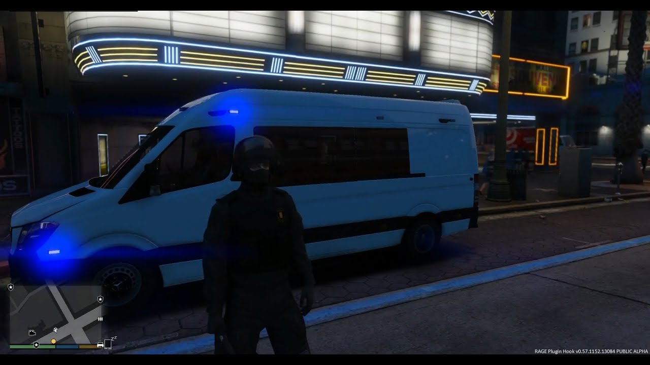 GTA 5 LSPDFR Dia 70 Mercedes Sprinter Camuflada BRIMO