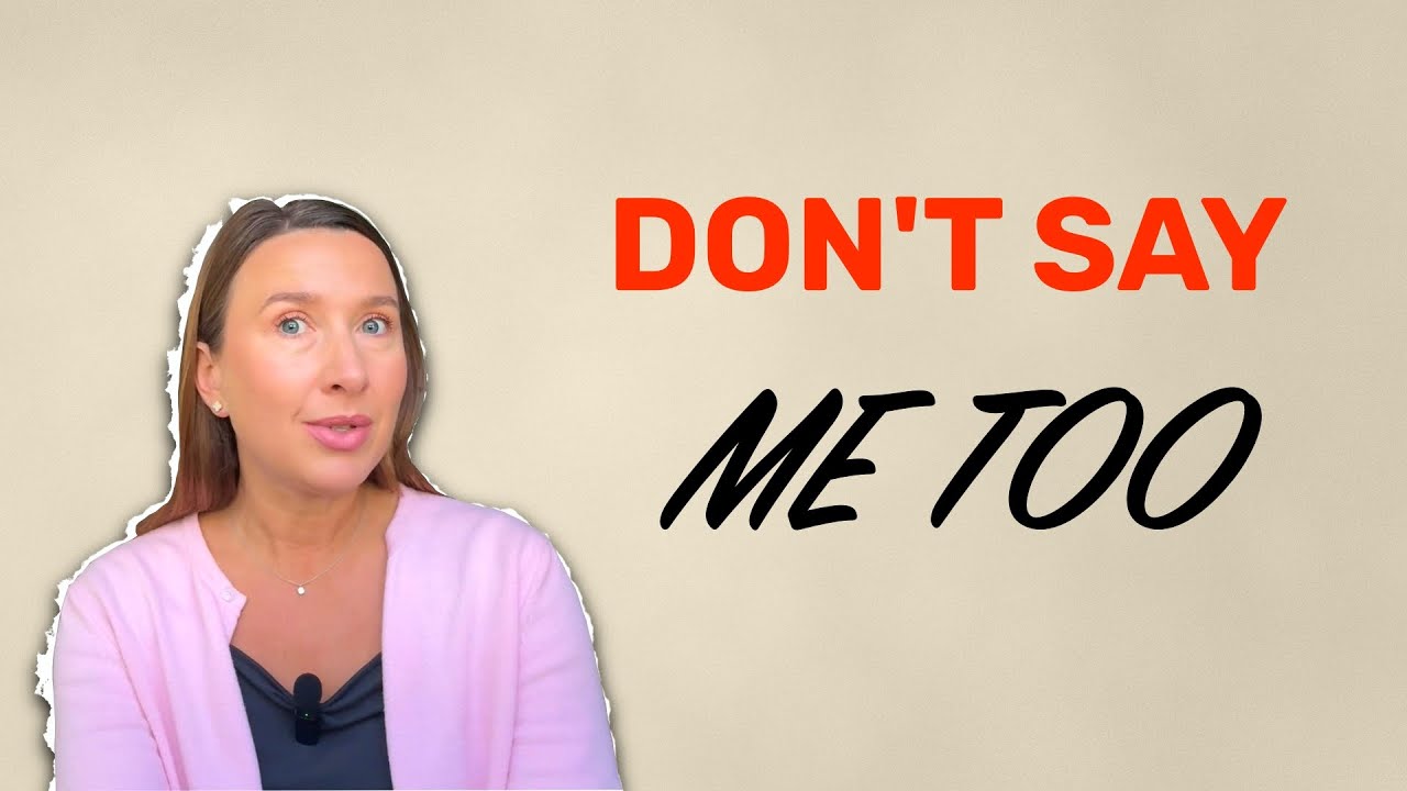 ❌ Don't Say MEE TOO ❌ | 5 Better English Phrases to Use Instead