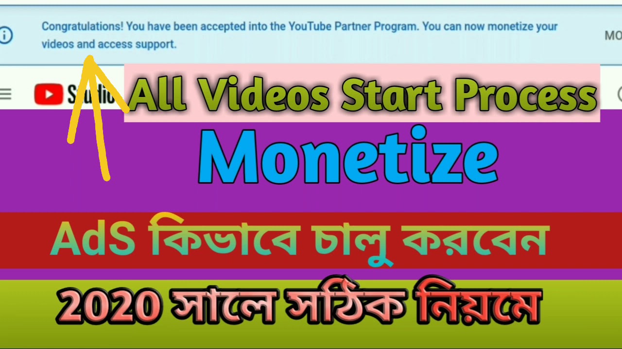 Monetize Your Videos|Monetization All videos Apply online Process|Monetization Your channel Video