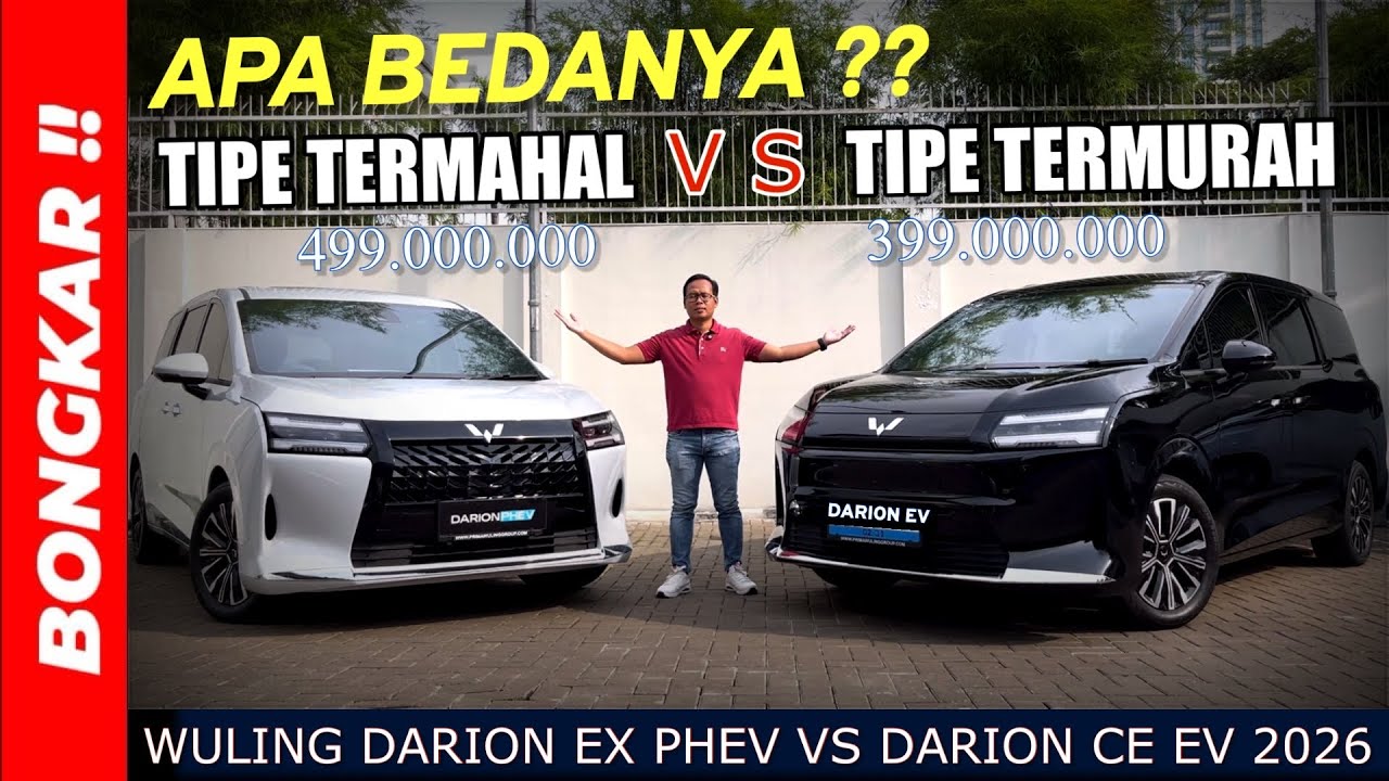 Bongkar !! PERBEDAAN WULING DARION EX PHEV & WULING DARION CE EV 2026 || REVIEW EXTERIOR & INTERIOR