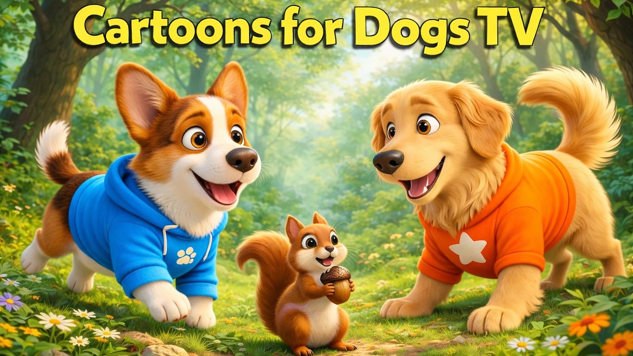 🐶 Cartoons for dogs left home alone: 📺​​The ultimate anxiety relief solution for dogs at home.
