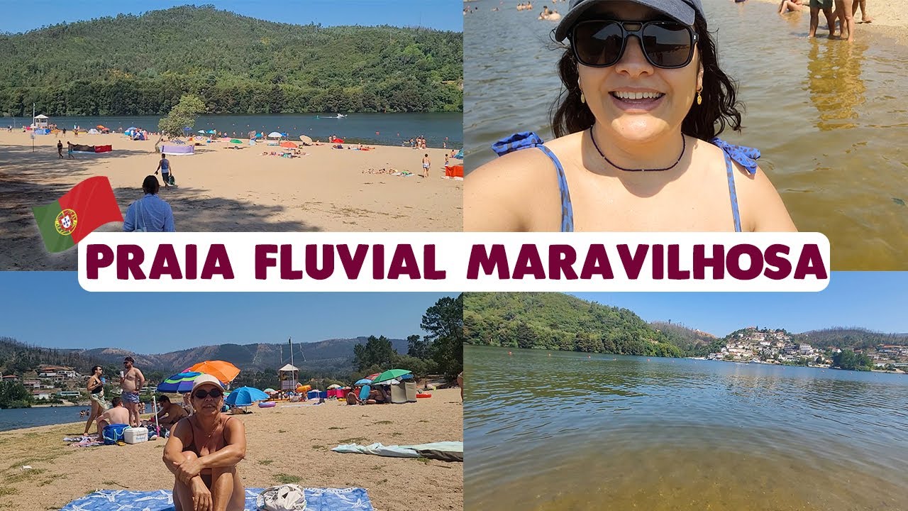 Muito calor: fomos na praia fluvial da Lomba no Porto | VLOG