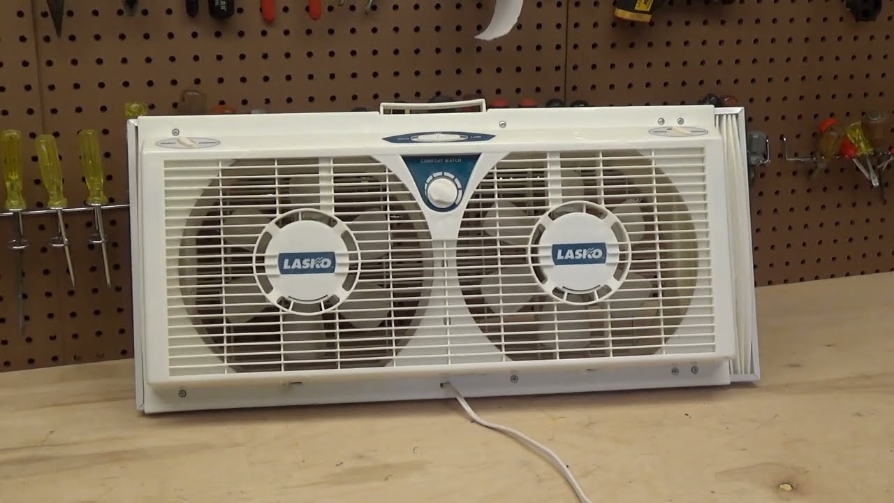 Lasko 2138 Reversible Twin Window Fan With Thermostat Control | Initial Checkout