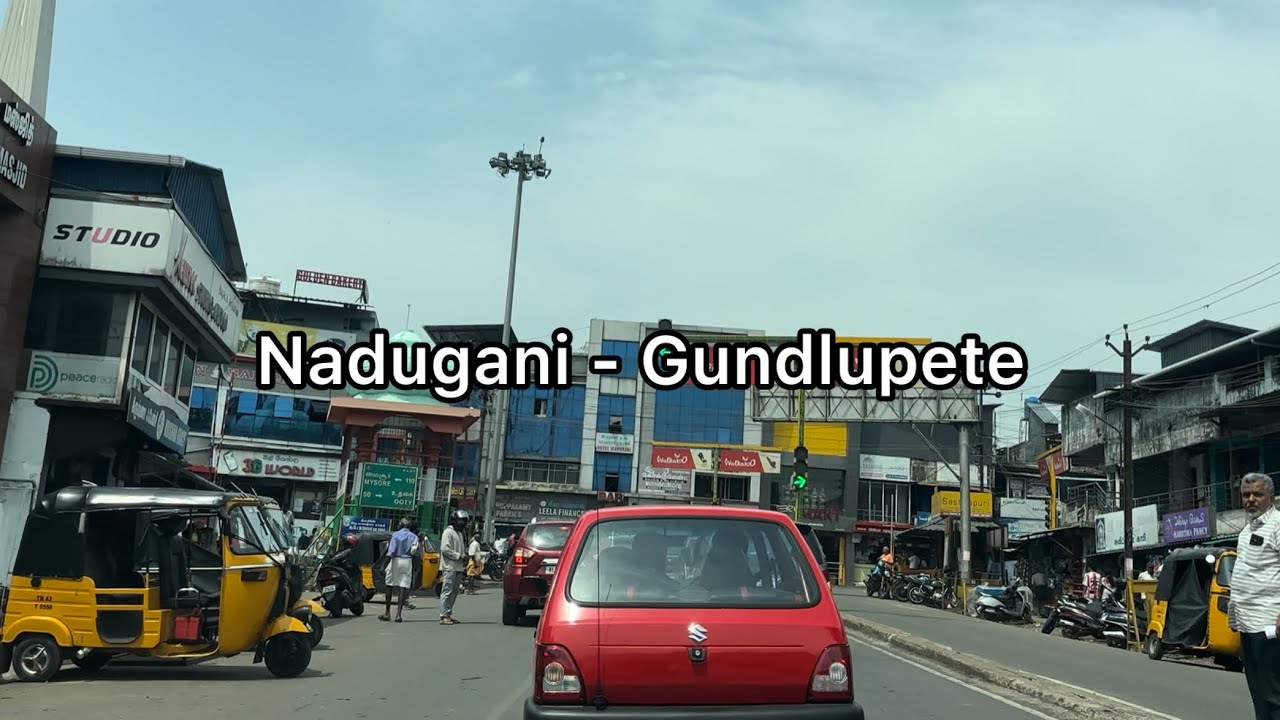Nadugani to Gundlupete road trip via Gudalur | 4K