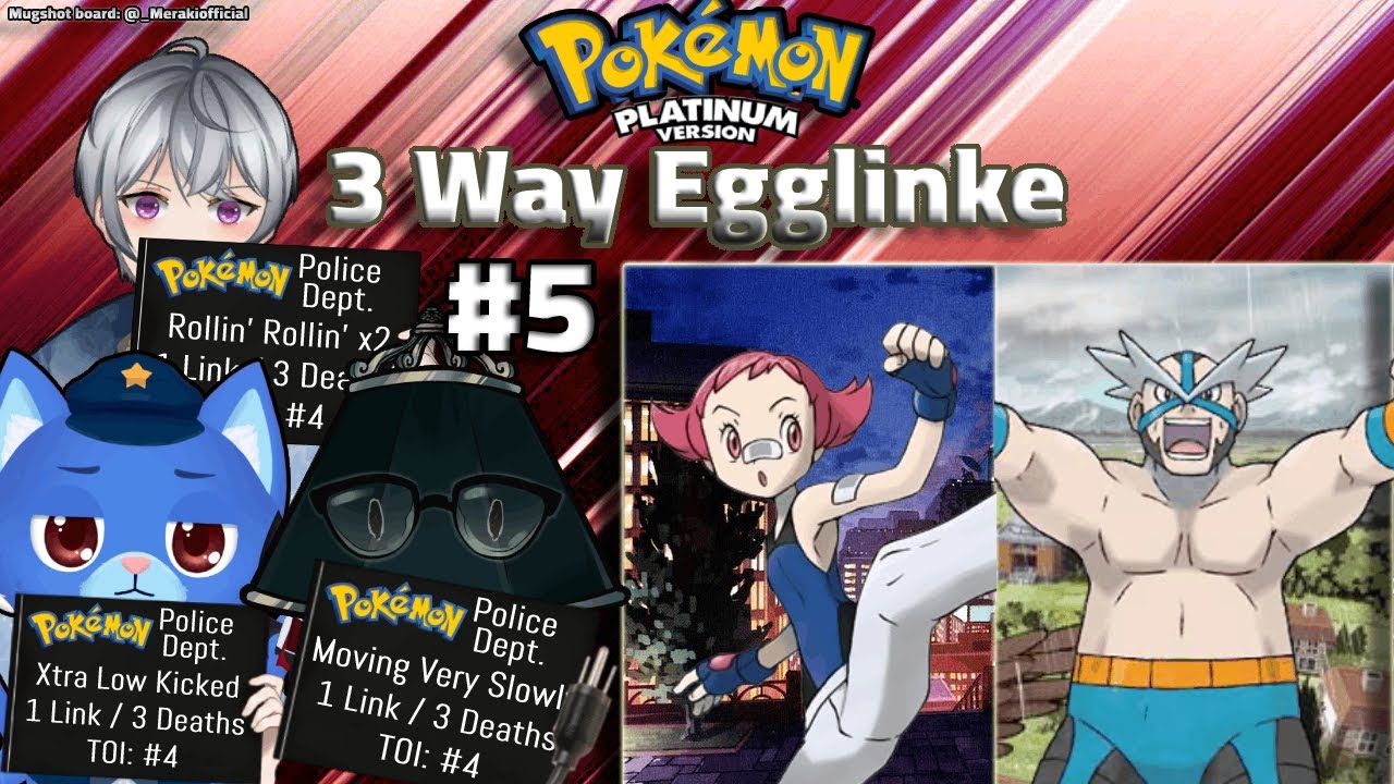 Double Gym Duels - Pokemon Platinum 3 Way Egglinke #5 w/ @lampertvt @vbi_kun