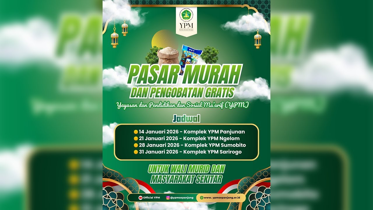 LIVE | YPM Hadir untuk Warga: Pasar Murah di Komplek YPM Sarirogo