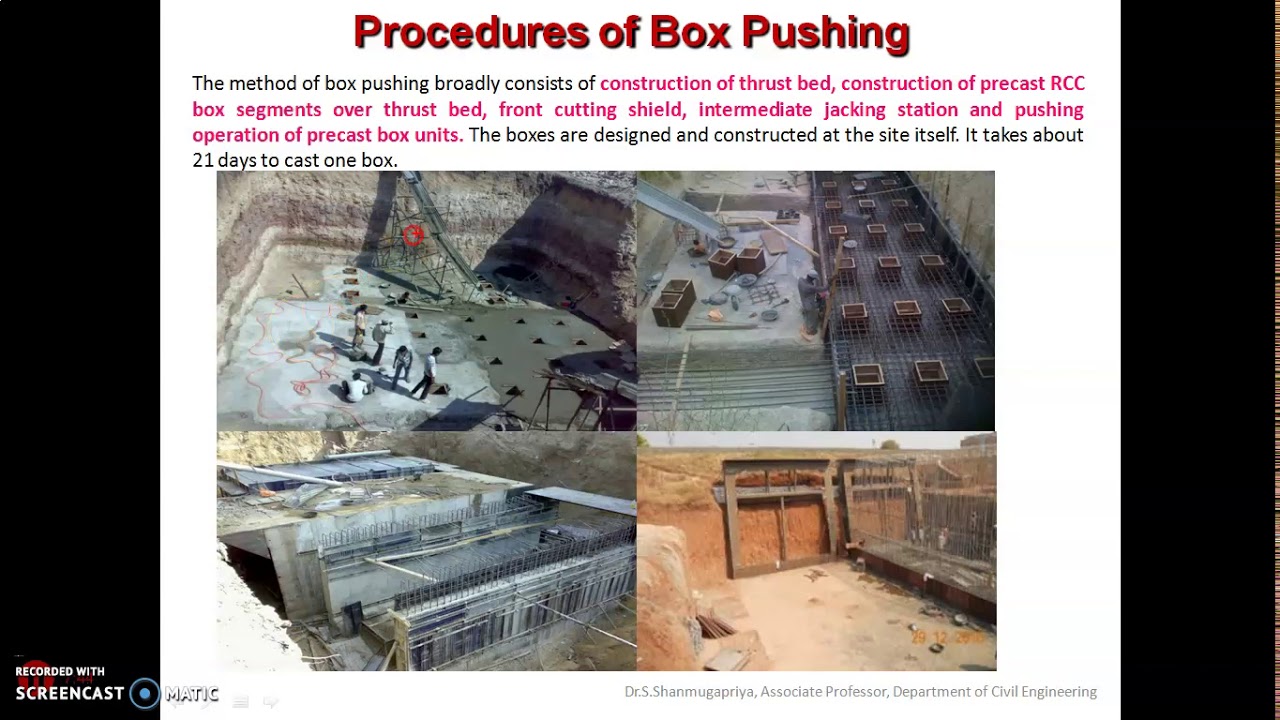 Unit 1  Box Jacking  Part 1