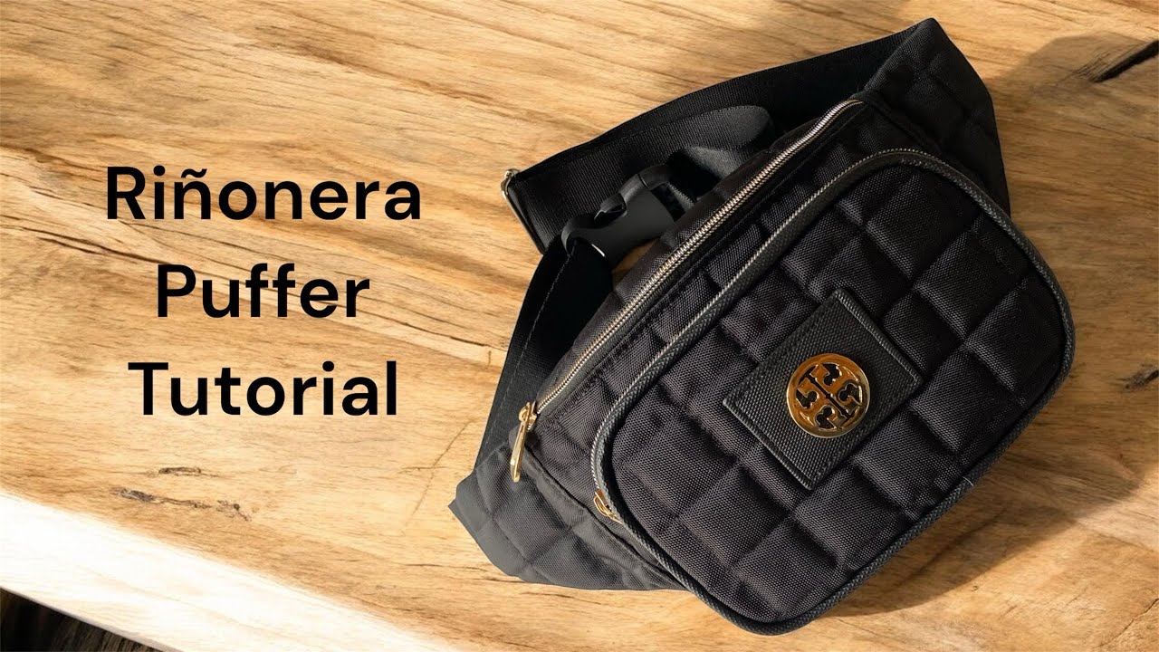 Riñonera puffer funcional tutorial de fabricación (molde disponible)