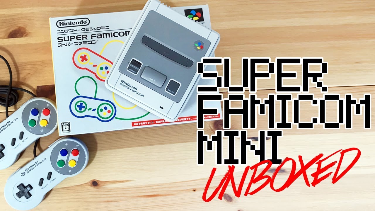 Unboxing the Super Famicom Mini (Japan Version of SNES Classic Mini Edition)