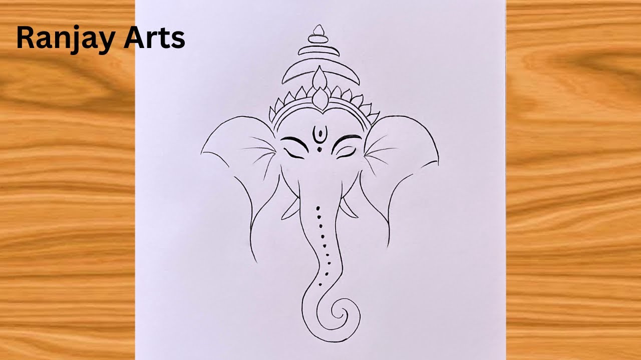 Ганеш Джи Легко рисовать | Ганапти Баппа Арт | Читра