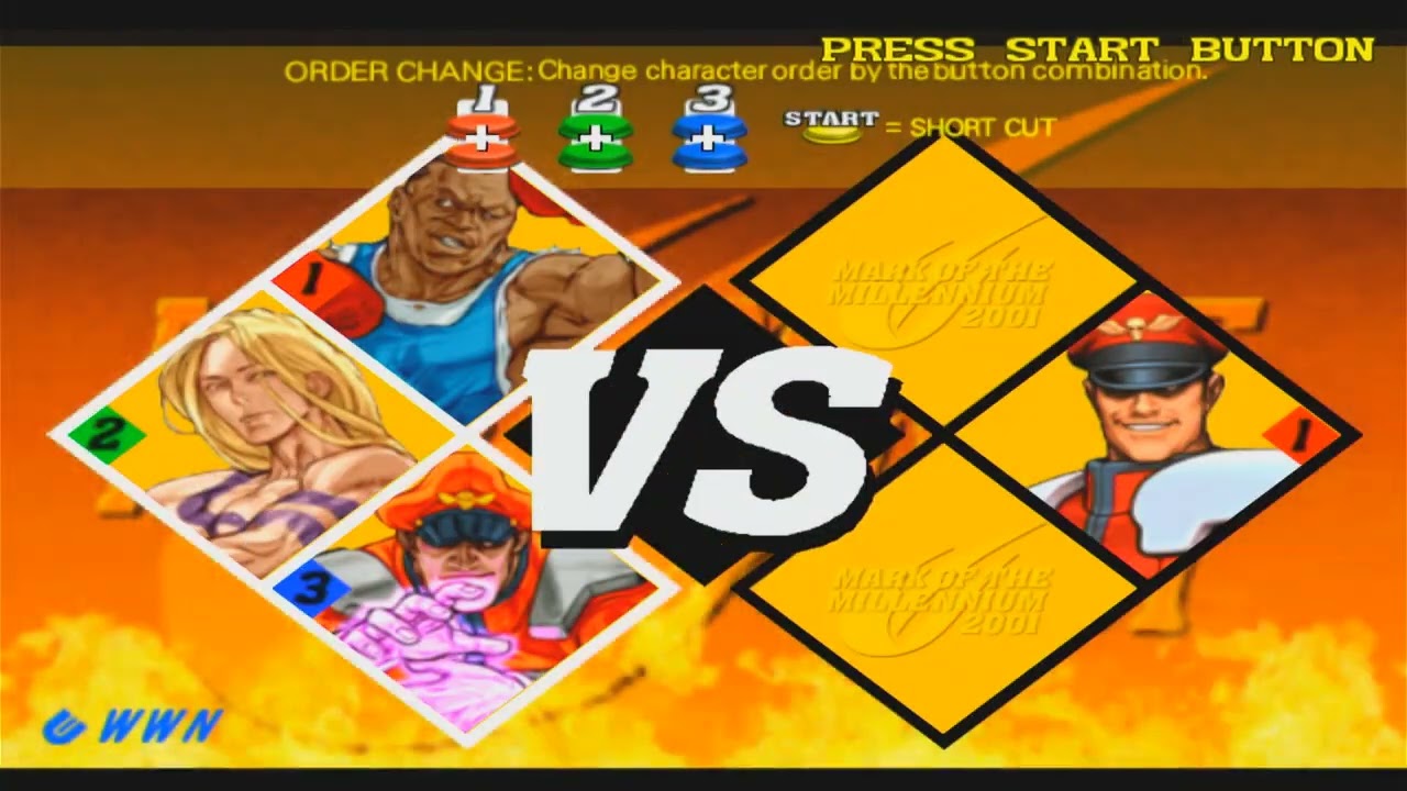 Capcom VS SNK 2 Balrog Vega Bison аркадный режим