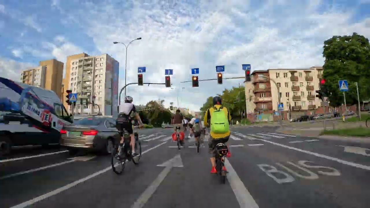 Białostocka Masa Krytyczna - lipiec 2022 - timelapse