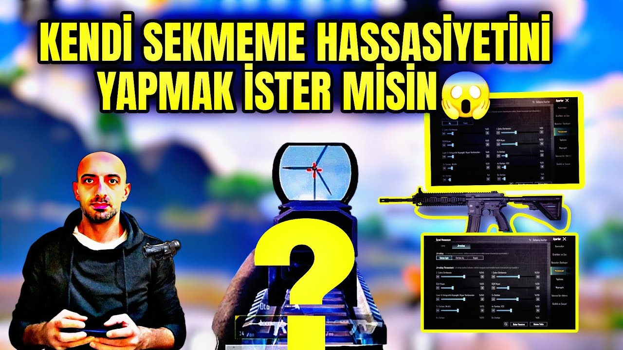 KENDİ SEKMEME HASSASİYETİNİ YAPMAK İSTER MİSİN 😱 PUBG MOBİLE HASSASİYET AYARI,
