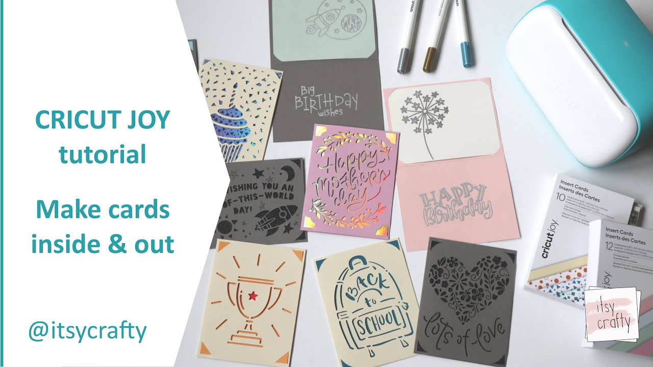 Учебное пособие Cricut Joy | Делаем открытки внутри и снаружи | Отлично подходит для новичков