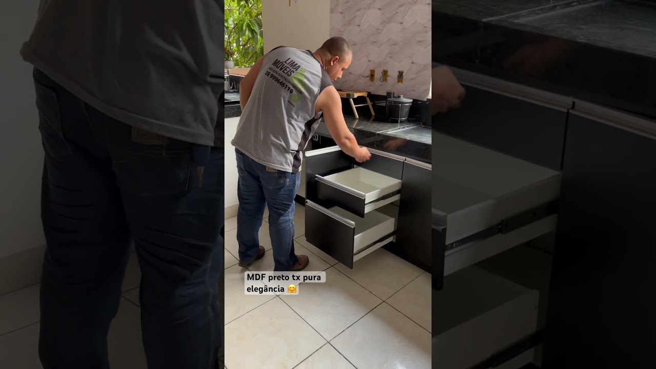 MDF preto tx pura eleg&acirc;ncia 🤗 #duratex #moveisplanejados #dicasdecoracao #singersongwriter