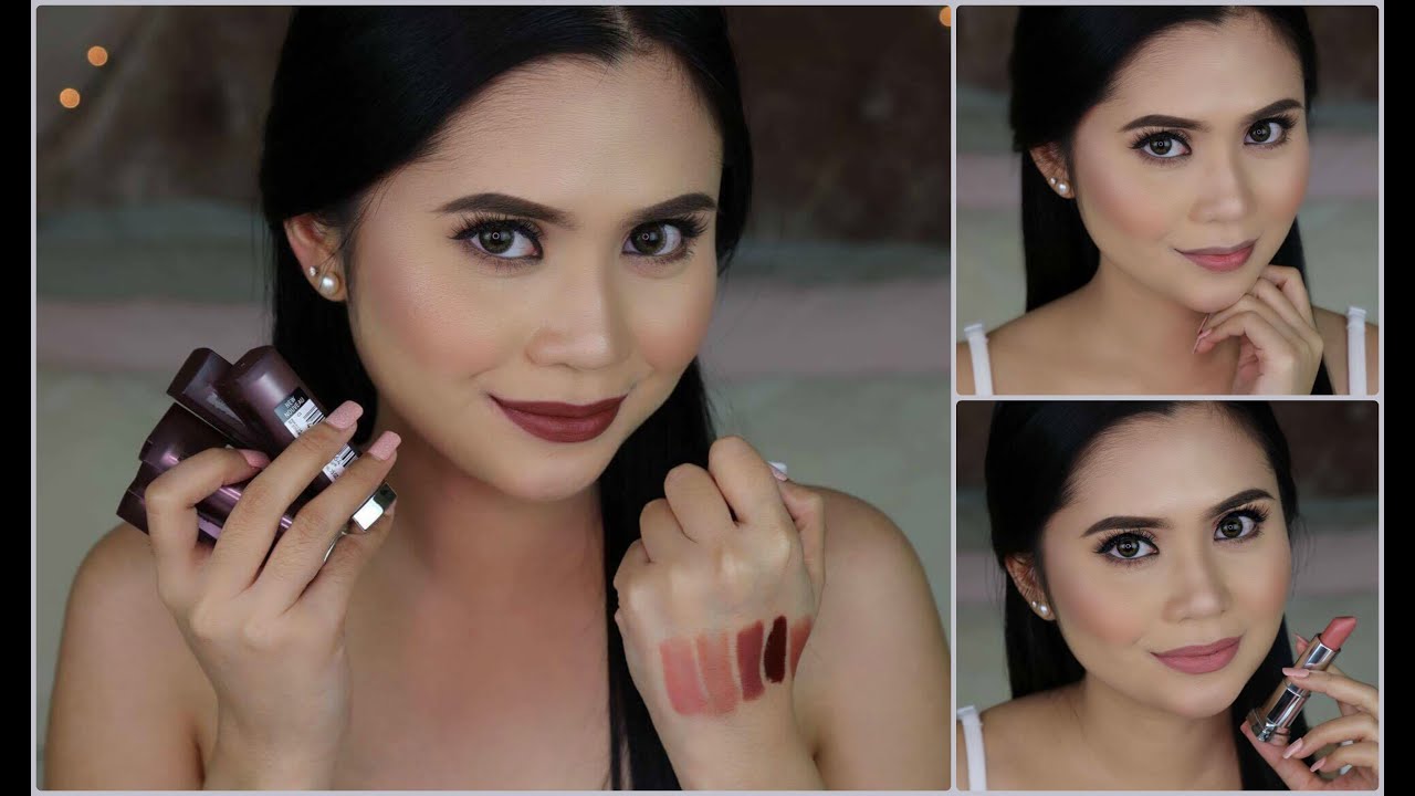 Maybelline Creamy Mattes in Brown Nudes Swatches & Review | Anna Cay ♥
