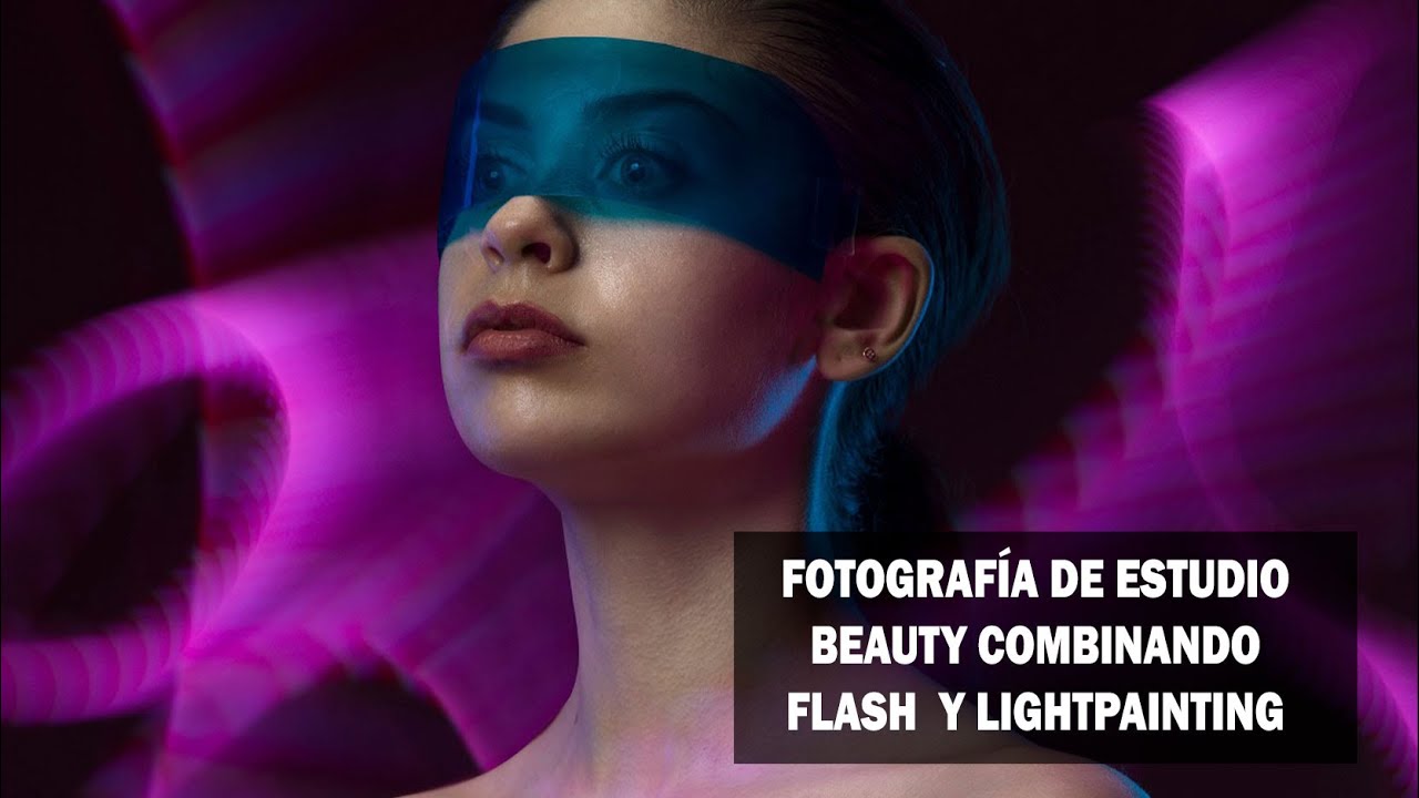 Fotografía de estudio Beauty combinando flash y lightpainting