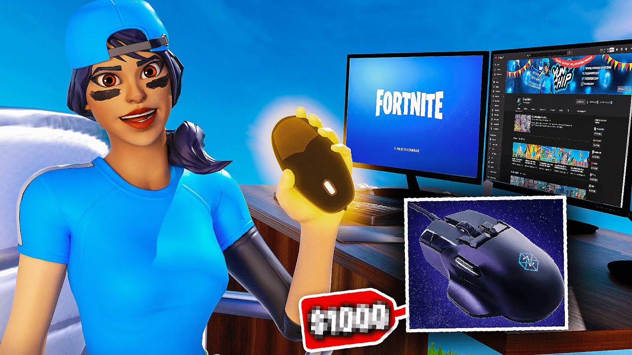 I played Fortnite with the Worlds MOST EXPENSIVE MOUSE...