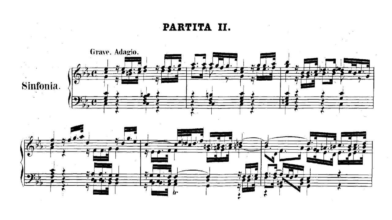 Bach: Keyboard Partita No. 2 in C minor, BWV 826 [Gould]