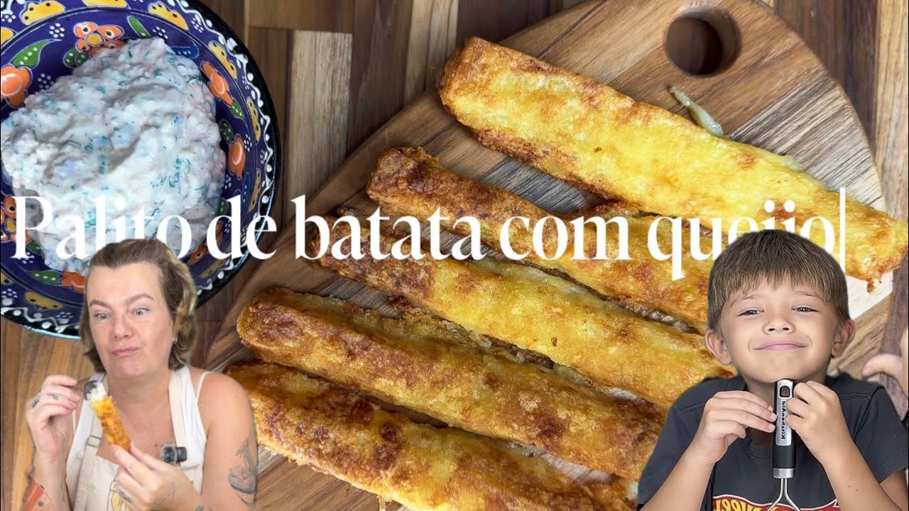 Palito de batata com queijo