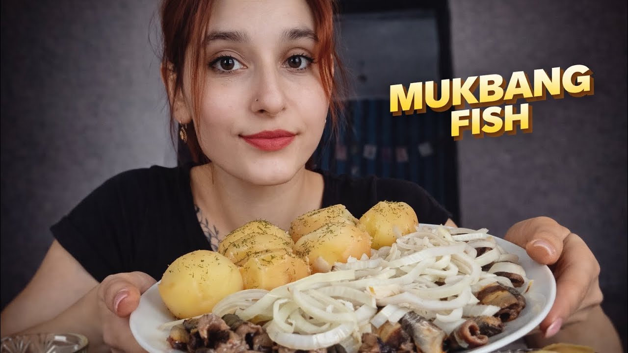 МУКБАНГ📍РЫБКА 📍КАРТОШЕЧКА 📍МИНИ-ШАУРМА 📍ЗАКУСКИ 
