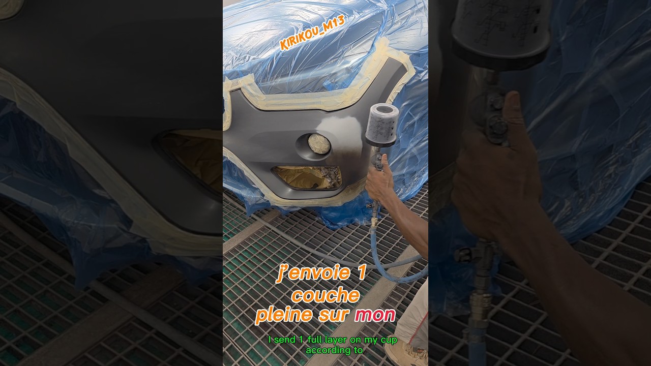 Je vous montre comment faire un raccord en moins d'une minute. 🤯😵  #automobile #carrosserie #shorts