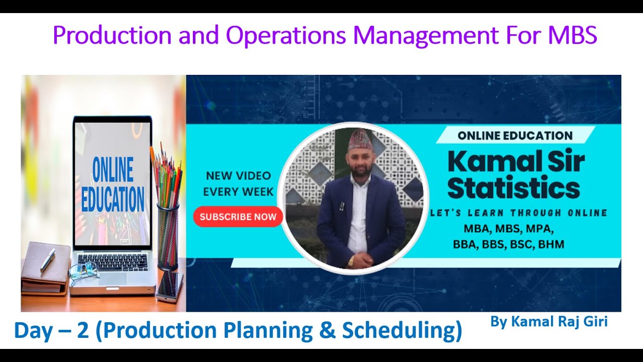 Production Planning & Scheduling /IMP/Part 2/ MBS Second Semester/POM/(MBS, MBA, MPA POM Videos)