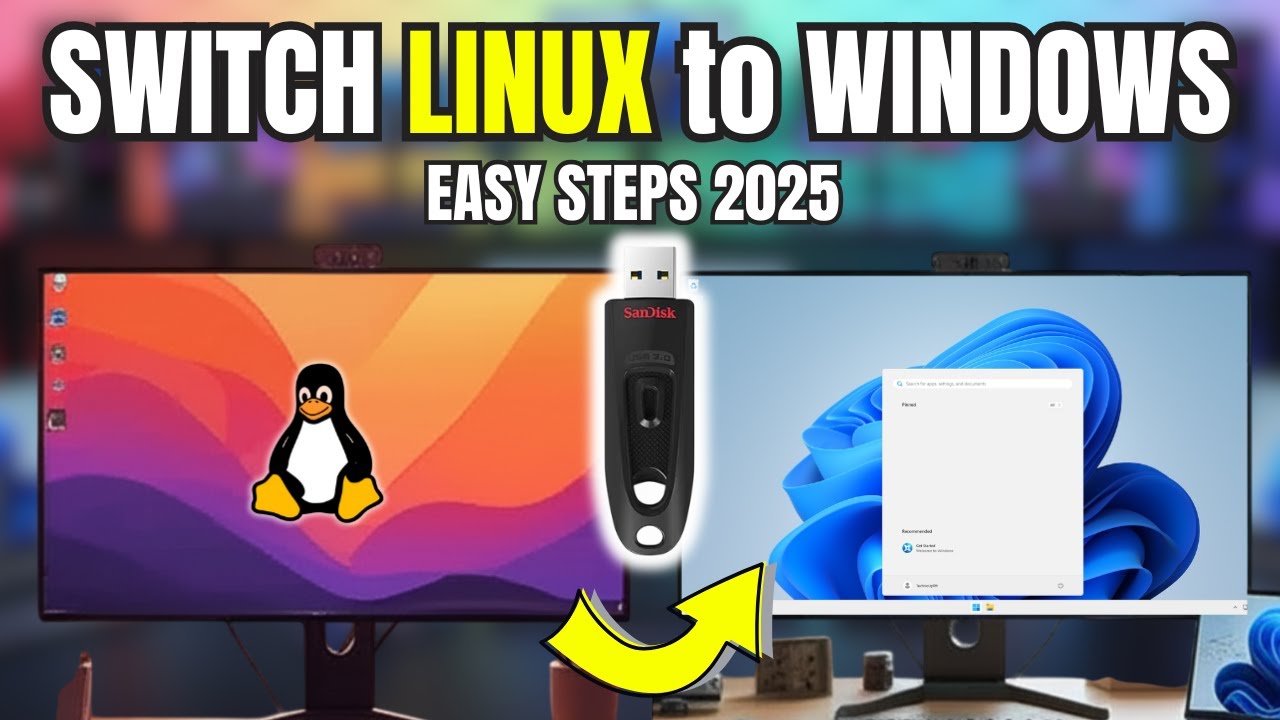 How to Switch from UBUNTU to WINDOWS and Remove LINUX🐧(2025 Updated)