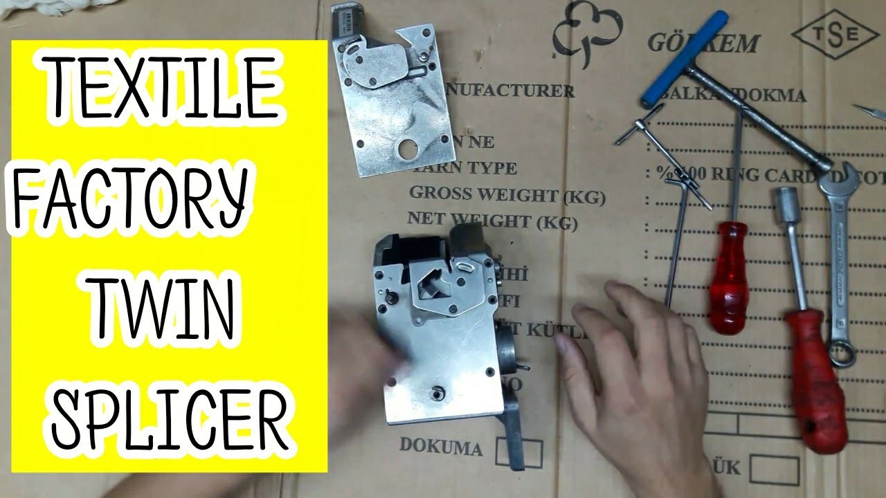 how is it done tekstil fabrikası  ekipman tamiri. savio twin splicer