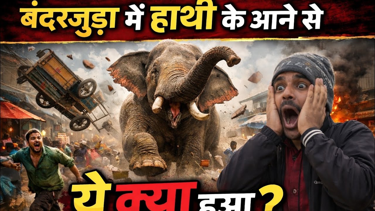 Bandar juada main ghusa hathi | ye kyy hua 😐| day 28  daily vlog | sainiji vlogs  | YouTube 