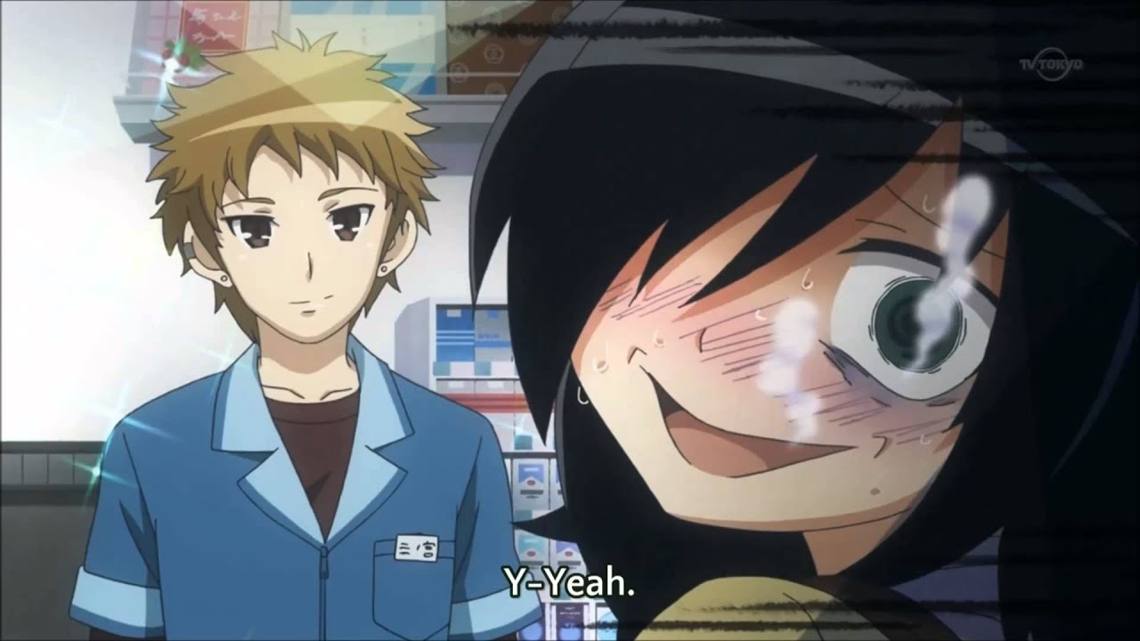 Mokocchi having a conversation with a store clerk