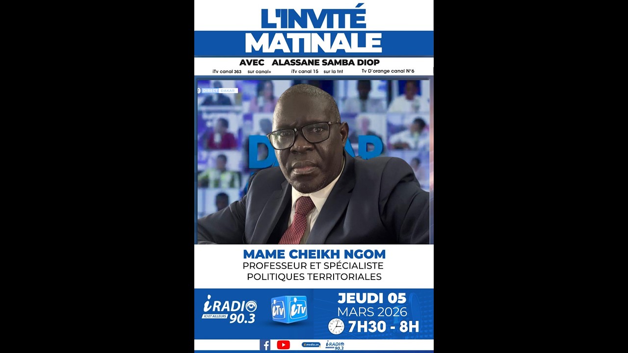 🛑  |DIRECT| INVITE DE LA MATINALE DU 05 MARS 2026 AVEC ALASSANE SAMBA DIOP ET MAME CHEIKH NGOM