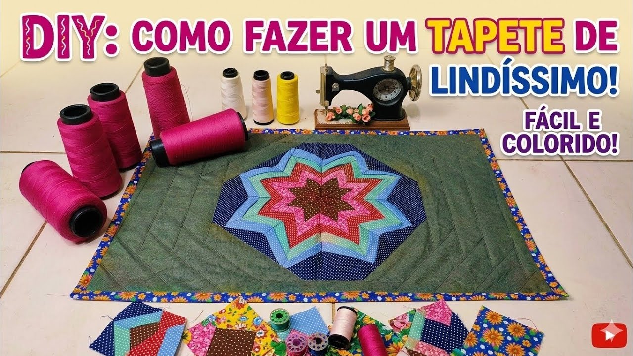 Ideia Lucrativa: Tapete de Retalhos Passo a Passo para Vender 