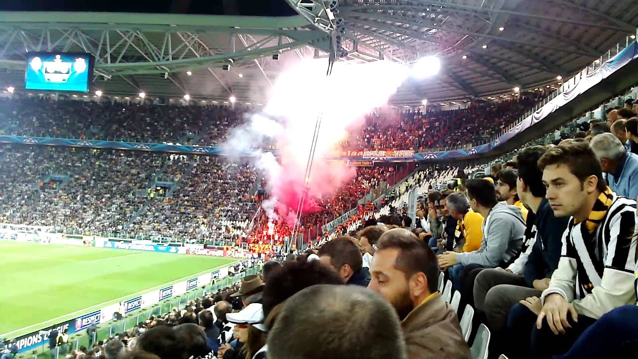 Juventus vs Galatasaray 2-2 Ultrà Galatasaray Settore ospiti