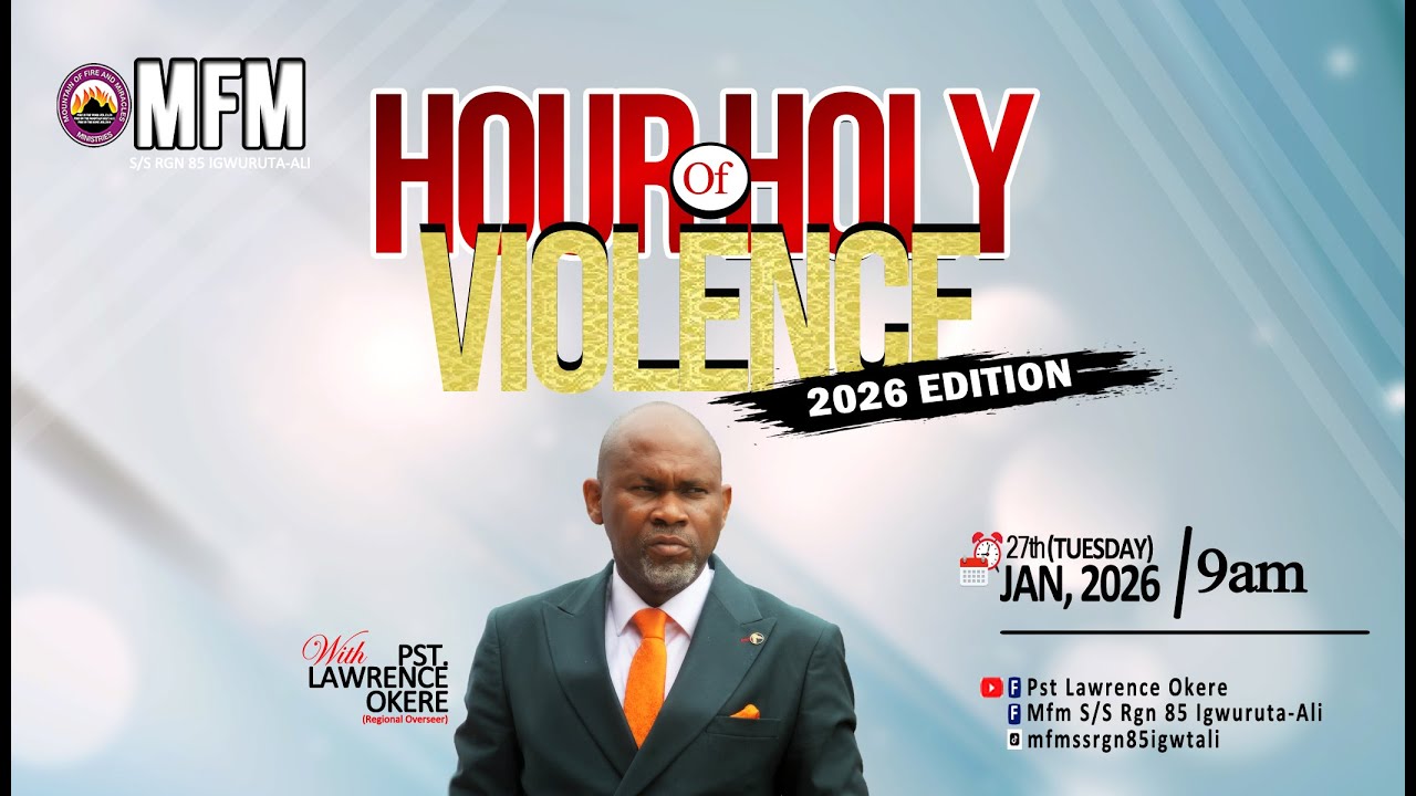 HOHV 2026 Edition / Vol 4 (FAMILY GOLIATH  MUST DIE) With Pst Lawence Okere  27/1/2026.