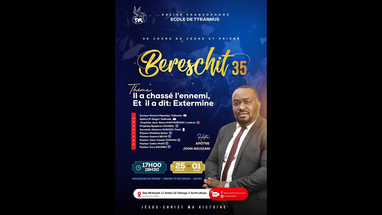 BERESCHIT35 (J8): IL A CHASSÉ L'ENNEMI, ET IL A DIT: EXTERMINE