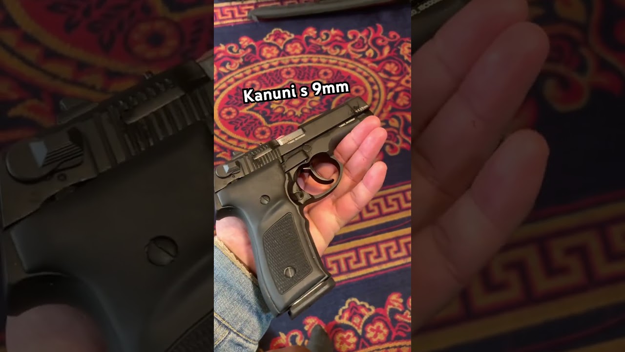 Turkey Kanuni S 9Mm Pistol Review. #viral #ytshorts #everyone #yt #china #gun #brazil #hajigularms
