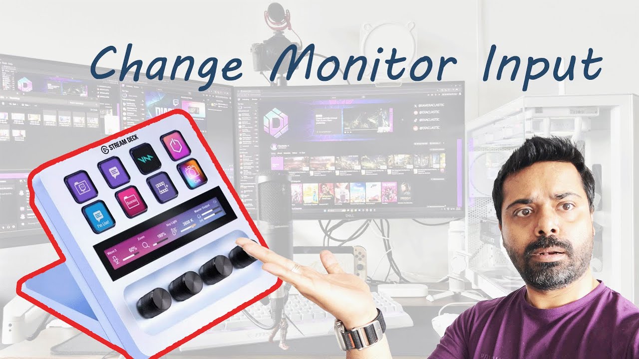 How to Switch Monitor Input With a Stream Deck?