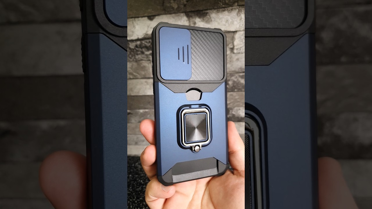 Samsung Galaxy A36 Armor Case 🔵 Blue &ndash; Kickstand, Card Slot & Camera Cover!