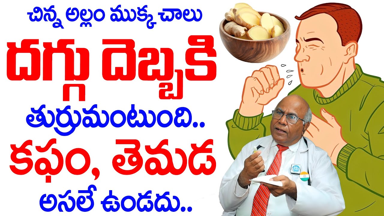 Dr CL Venkat Rao - చిన్న అల్లం ముక్క చాలు నిమిషాలలో దగ్గు తగ్గుతుంది.! | Home Remedies For Cough