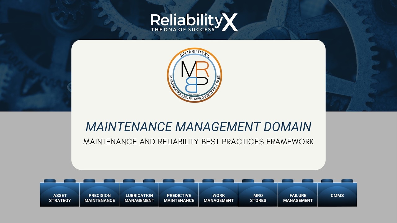 The MRBP Framework: Maintenance Management Domain