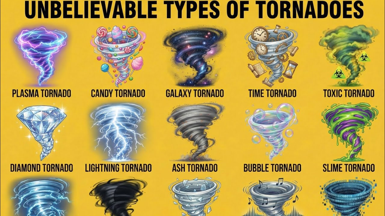 Unbelievable Types of Tornadoes | Amazing & Rare Tornado Concepts