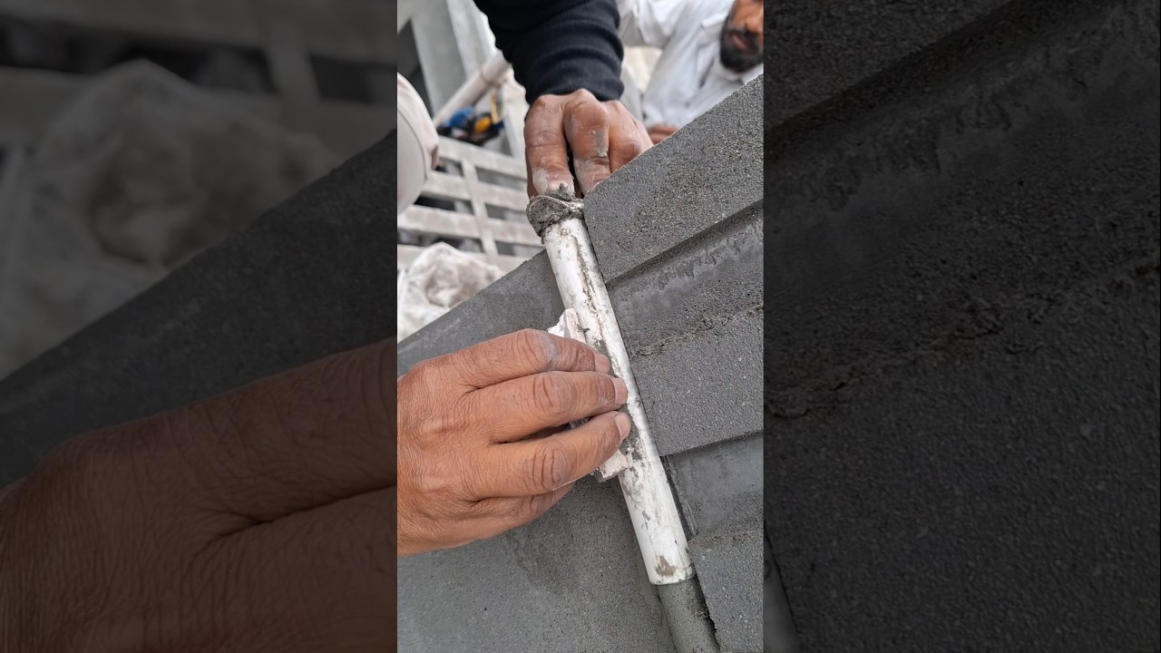 How did the mechanic make a rounded corner using the pipe?
