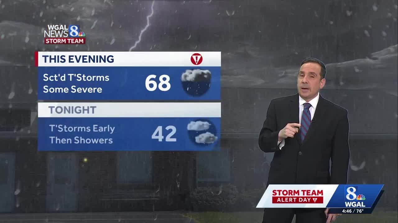 Alert: Strong To Severe Storms Wednesday Evening