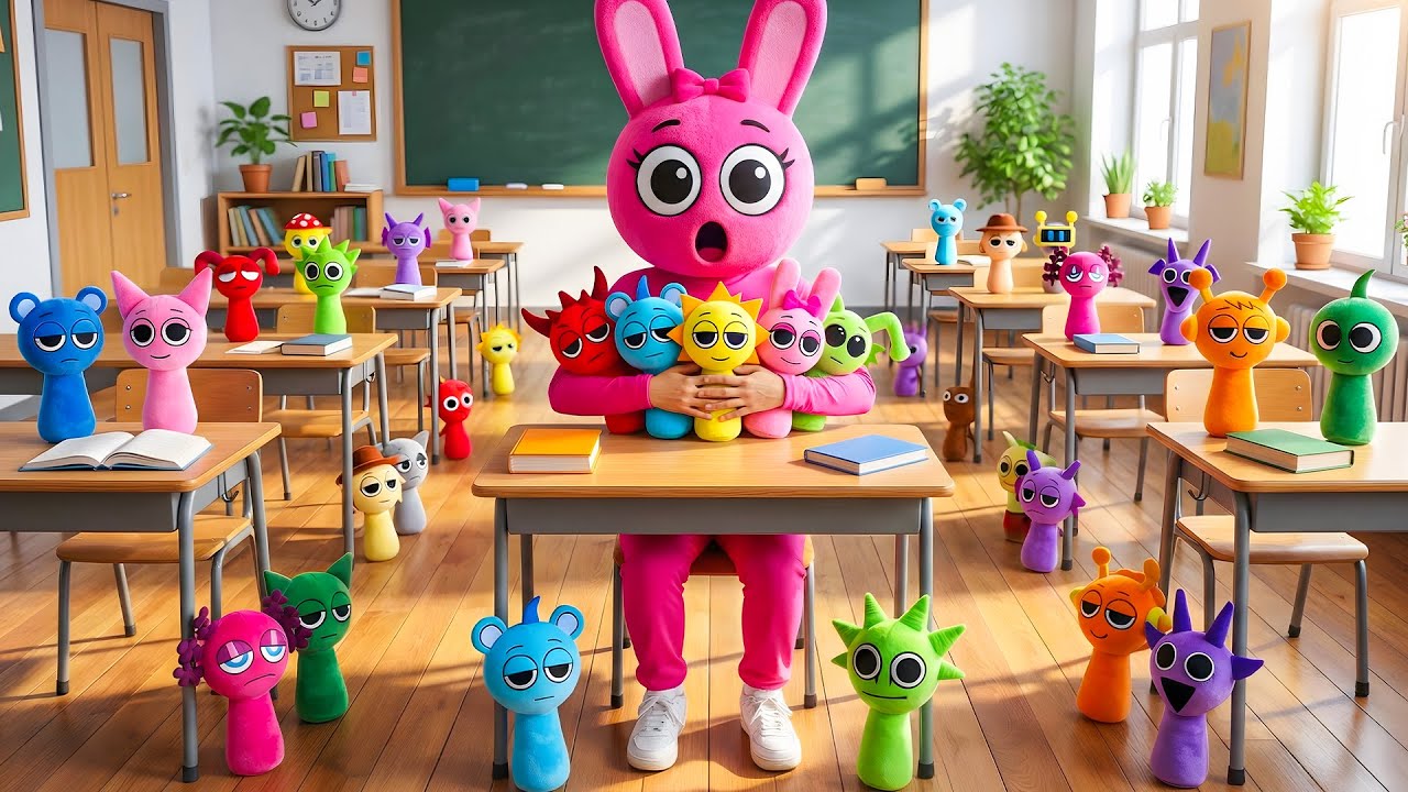 Pinki Explores The Empty School & Finds SPRUNKI!